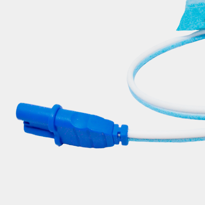 Electrodo Parche Euro Defi Pads para Schiller Tipo Adulto Cable Externo vista conector