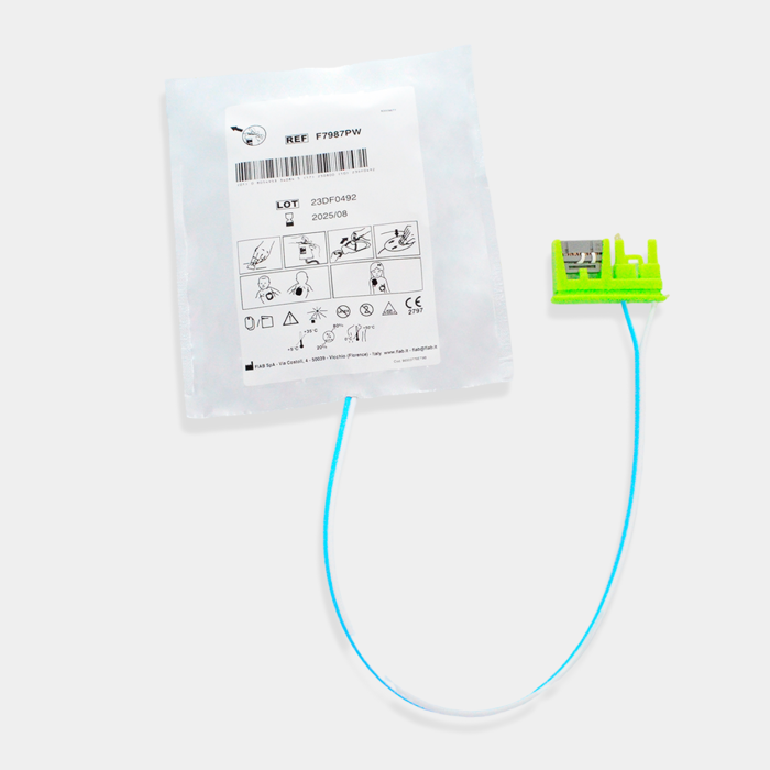 Electrodo Parche Euro Defi Padspara Zoll Medical Tipo Pediatrico Cable Externo vista frontal